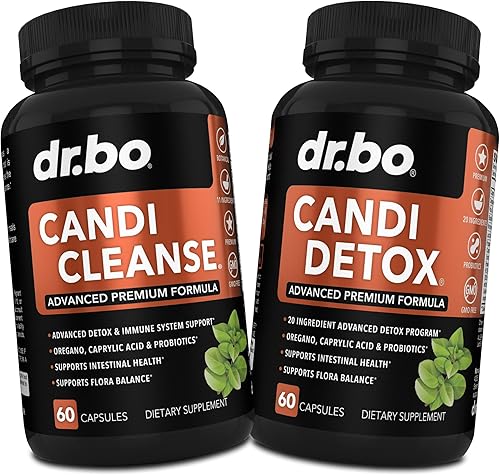 Candida Cleanse Detox para mujeres y hombres  Kit de pastillas de apoyo de desintoxicación Candi, anti crecimiento excesivo de equilibrio intestinal