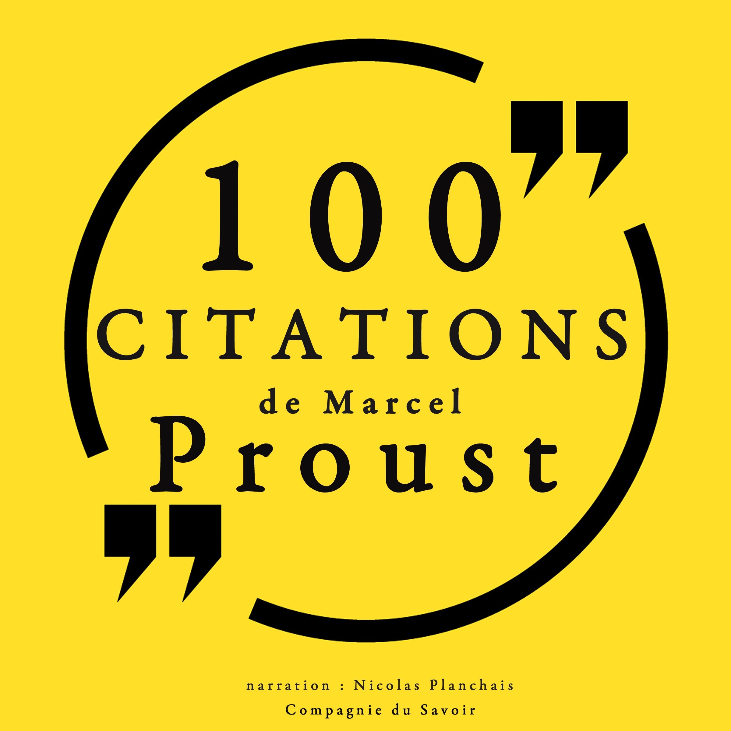 Cover art for 100 citations de Marcel Proust