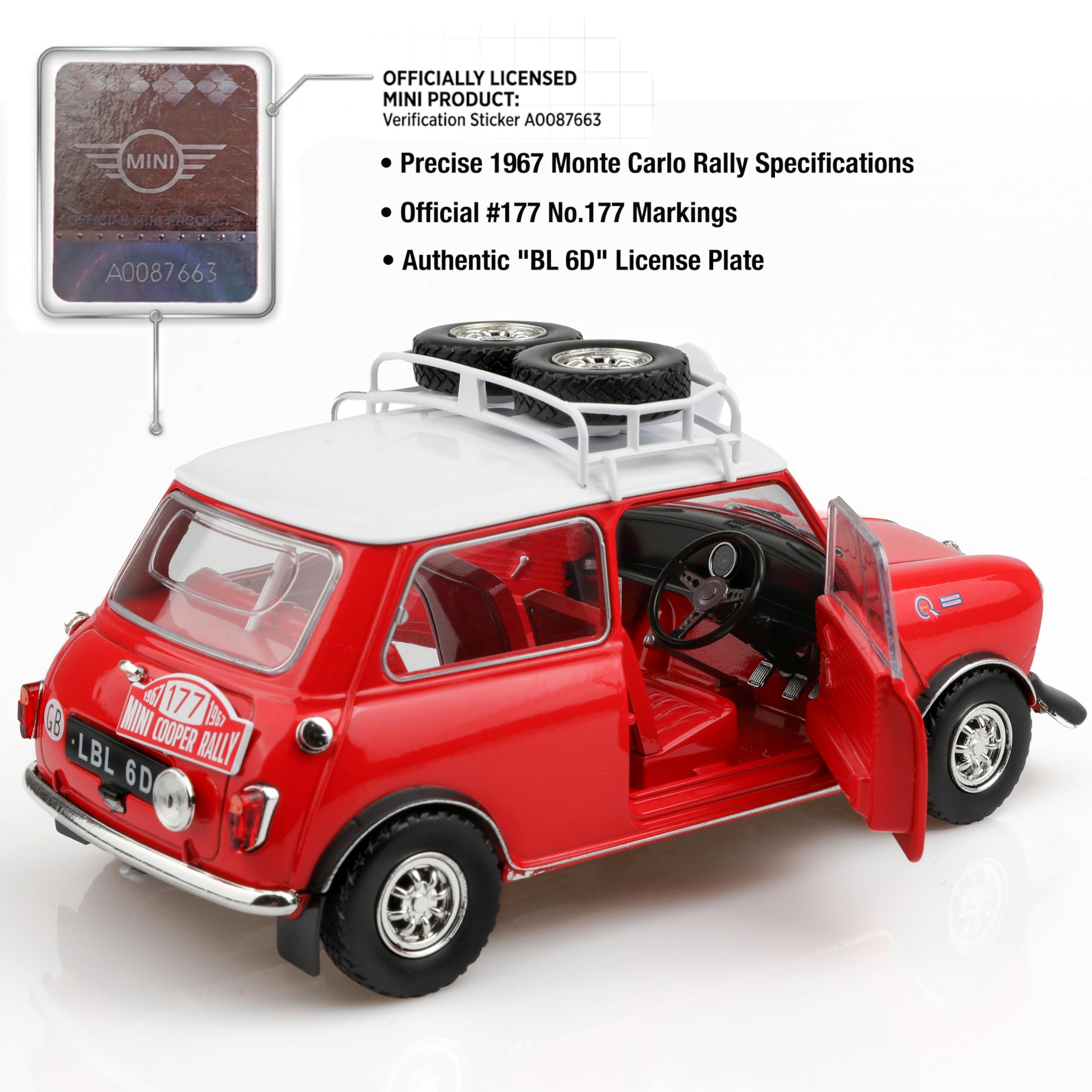 ・モンテカルロクーパーSダイキャストミニカー Amazon.co.jp: TOKAXI 1:18 ダイキャストカー 1967年ミニクーパーS