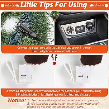 Amazon.co.jp: Angooni クリスマスカーデコレーション 車用