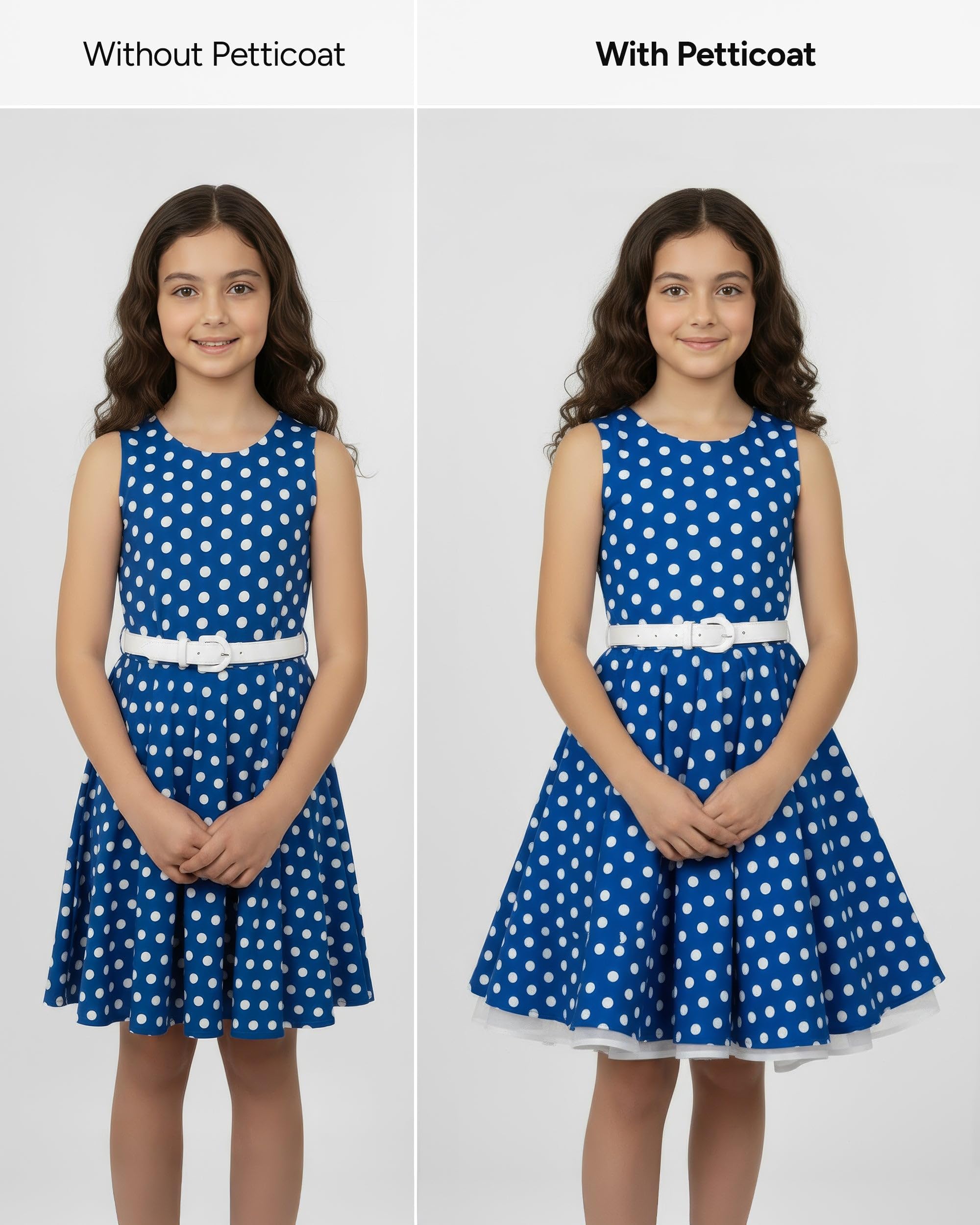 BlackButterfly Bambini Raso Organza Sottogonna Gonna