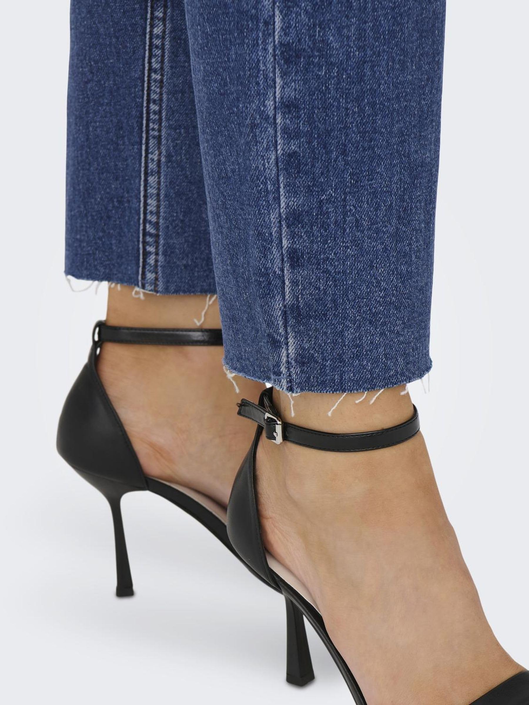 ONLY Jean Coupe Droite ONLEMILY Taille Haute Straight Fit Jeans
