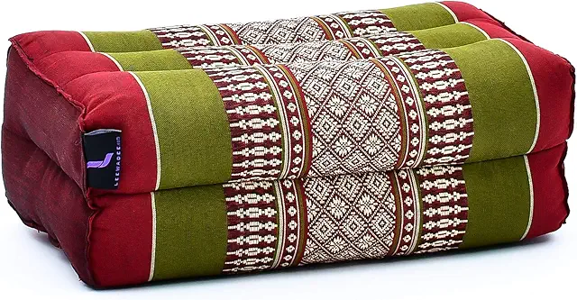 Leewadee Yoga Cushion Block - Eco Kapok Floor Pillow for Yoga & Meditation