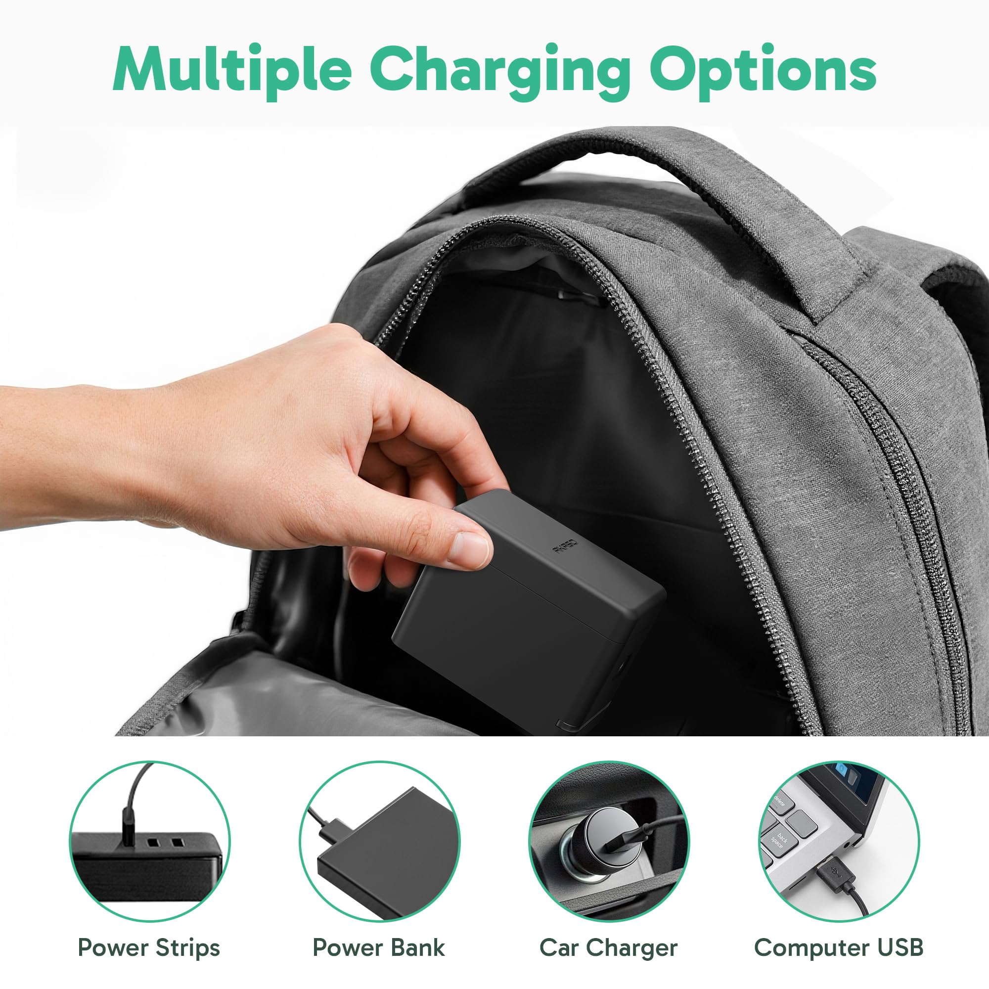 AKASO Batterie et Chargeur pour Caméra Sport AKASO 360, 2 Batteries Rechargeables de 1350mAh avec Boîtier de Charge à 3 Canaux et Emplacements pour Cartes microSD.