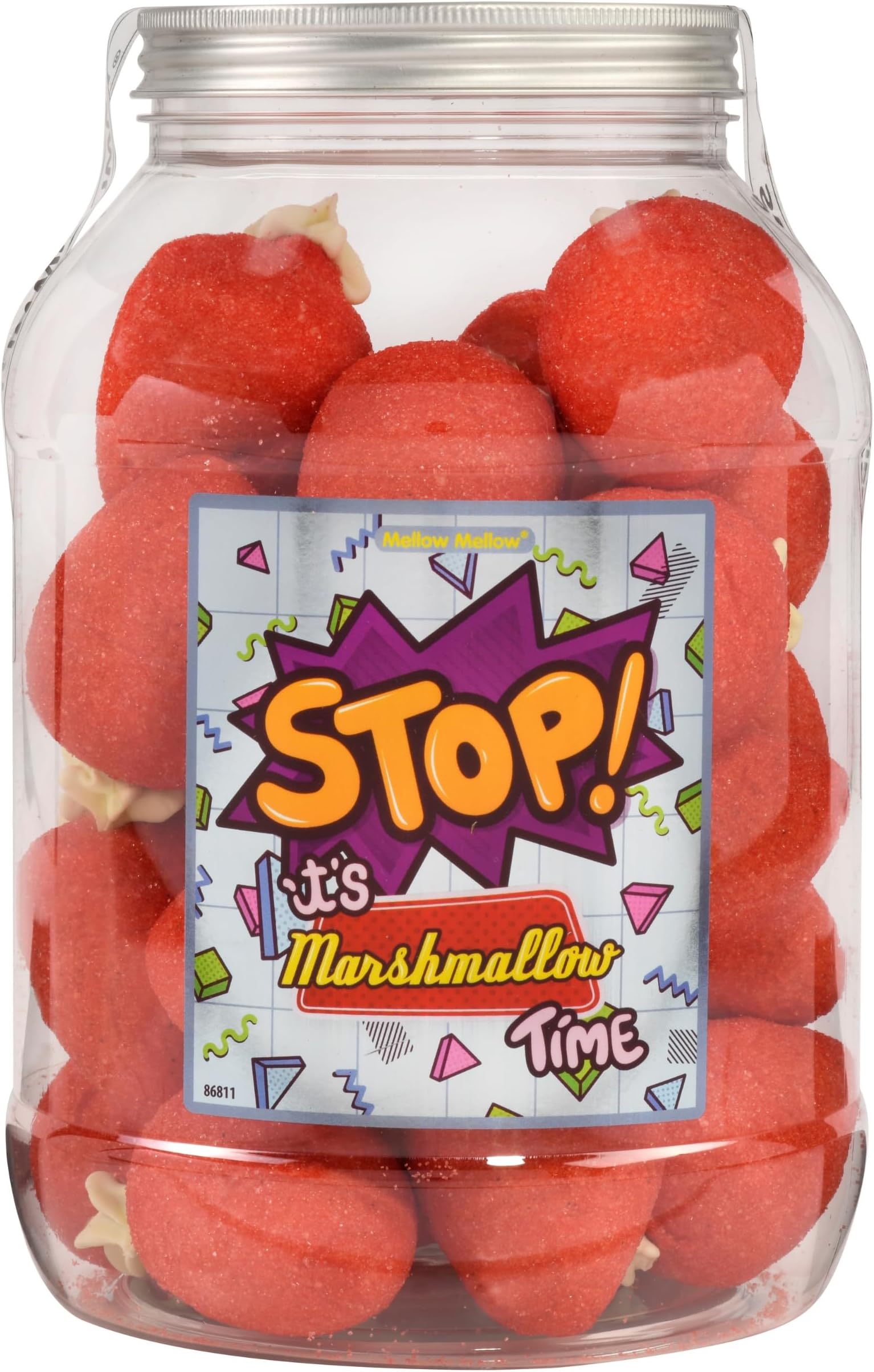 - Fresa gigante fruta de goma Marsh Mallows espuma de azúcar 40 unidades 720 g
