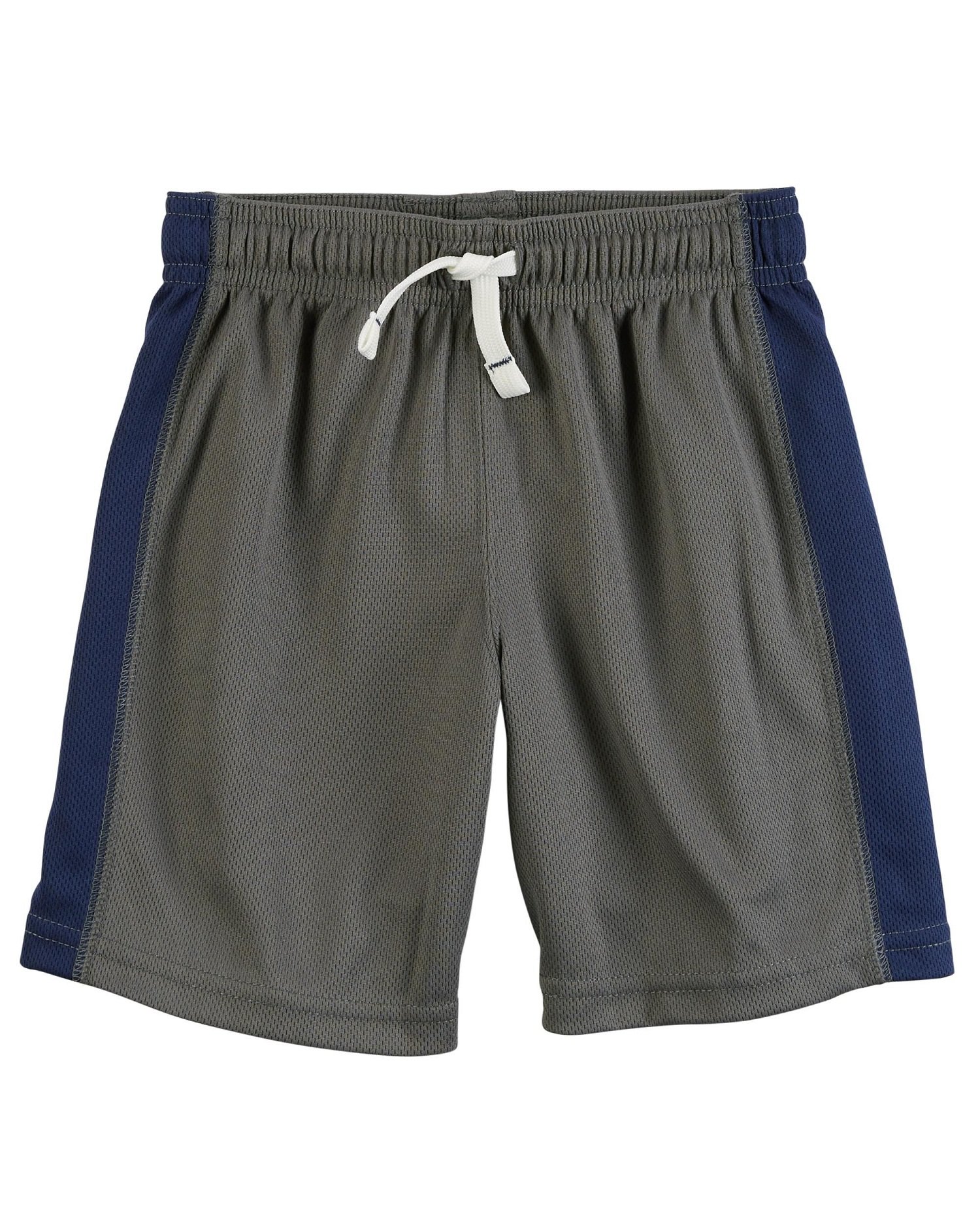 Carter's Baby Boys' Pull-On Mesh Shorts, Gray/Blue, 24 Months