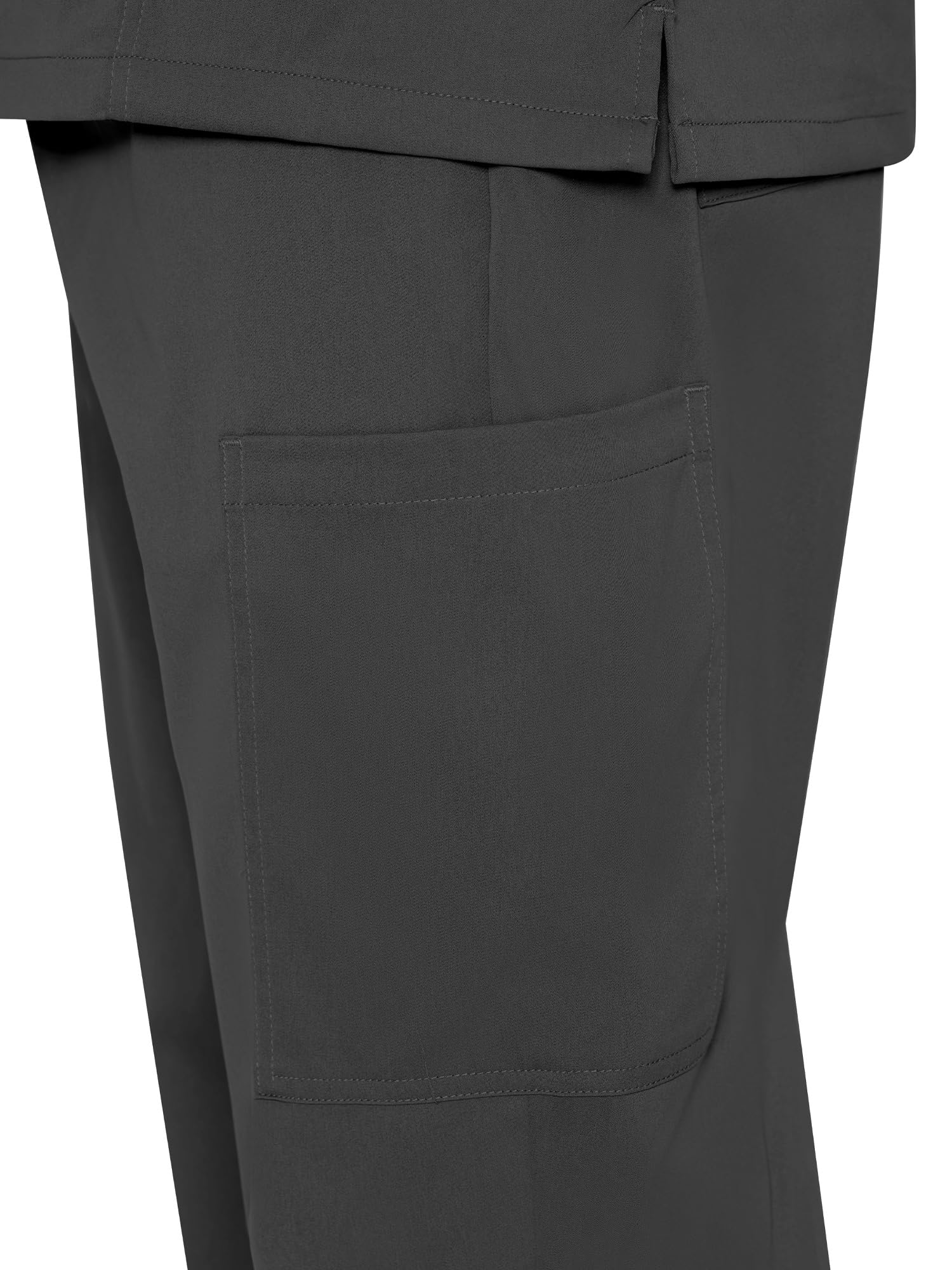 Scrubs for Men Set - V-Neck Scrub Top and Straight Leg Pants with 11 Pockets — view 5