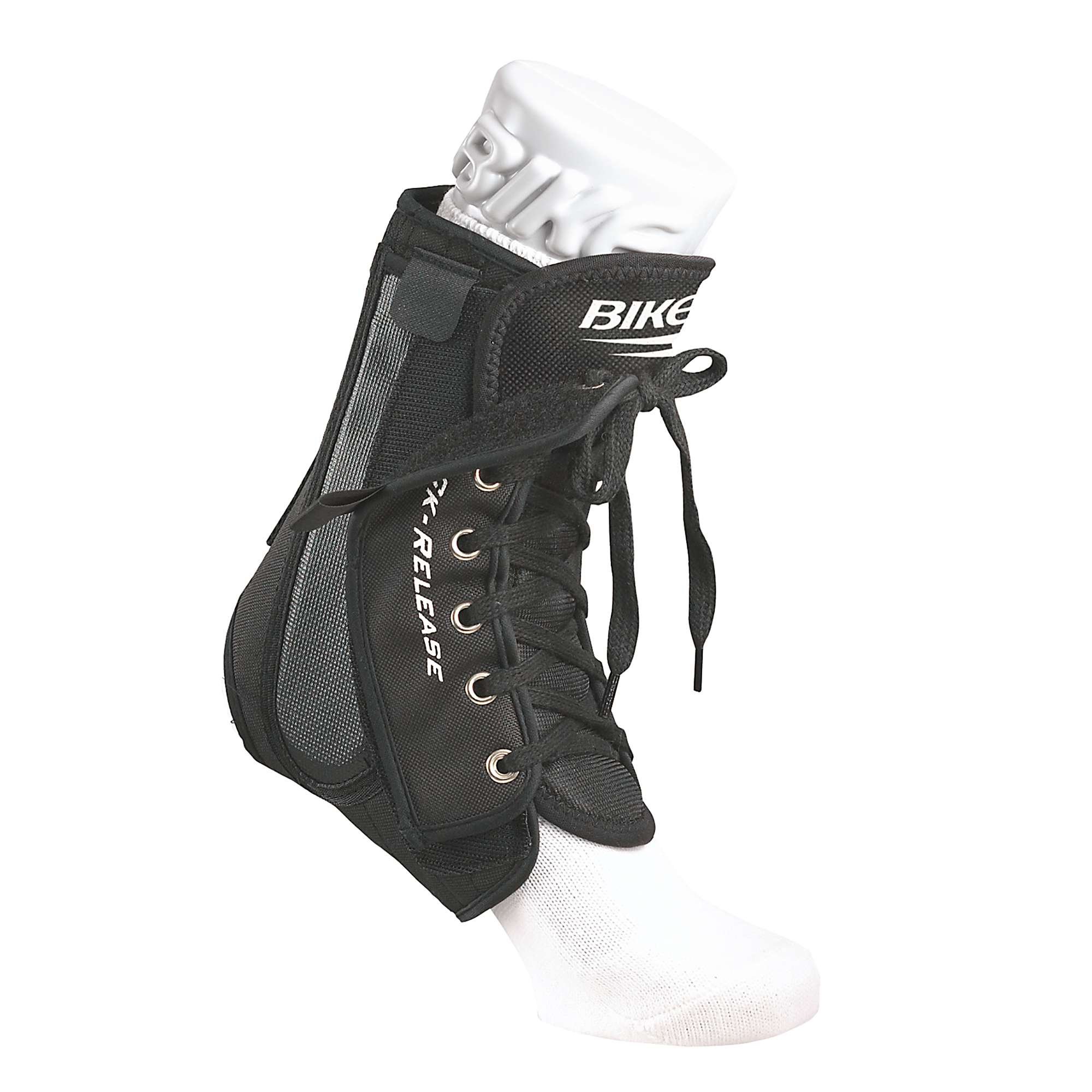 BIKE 8289-8289-M Quick-Release Ankle Brace (Black - Medium - Style 8289-8289-M)