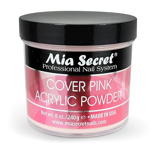 Mia Secret Professional Nail System - Polvo acrílico - cubierta rosa 8 oz