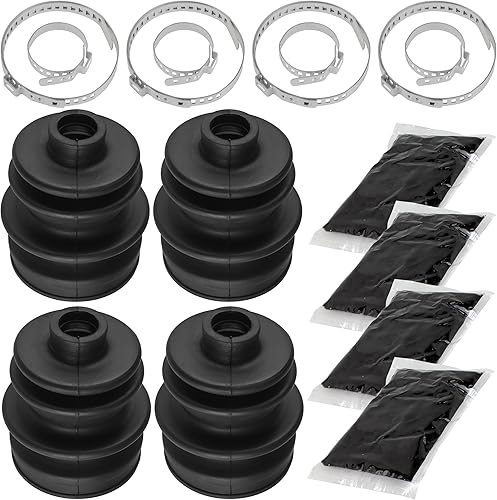 Caltric 2 Rear Axle Inner Outer CV Boot Kit Compatible with Arctic Cat Prowler Xtz 1000 2009 2010