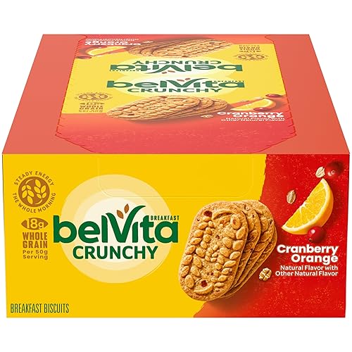 belVita Galletas de desayuno de naranja y arándano, 8 paquetes (4 galletas por paquete)
