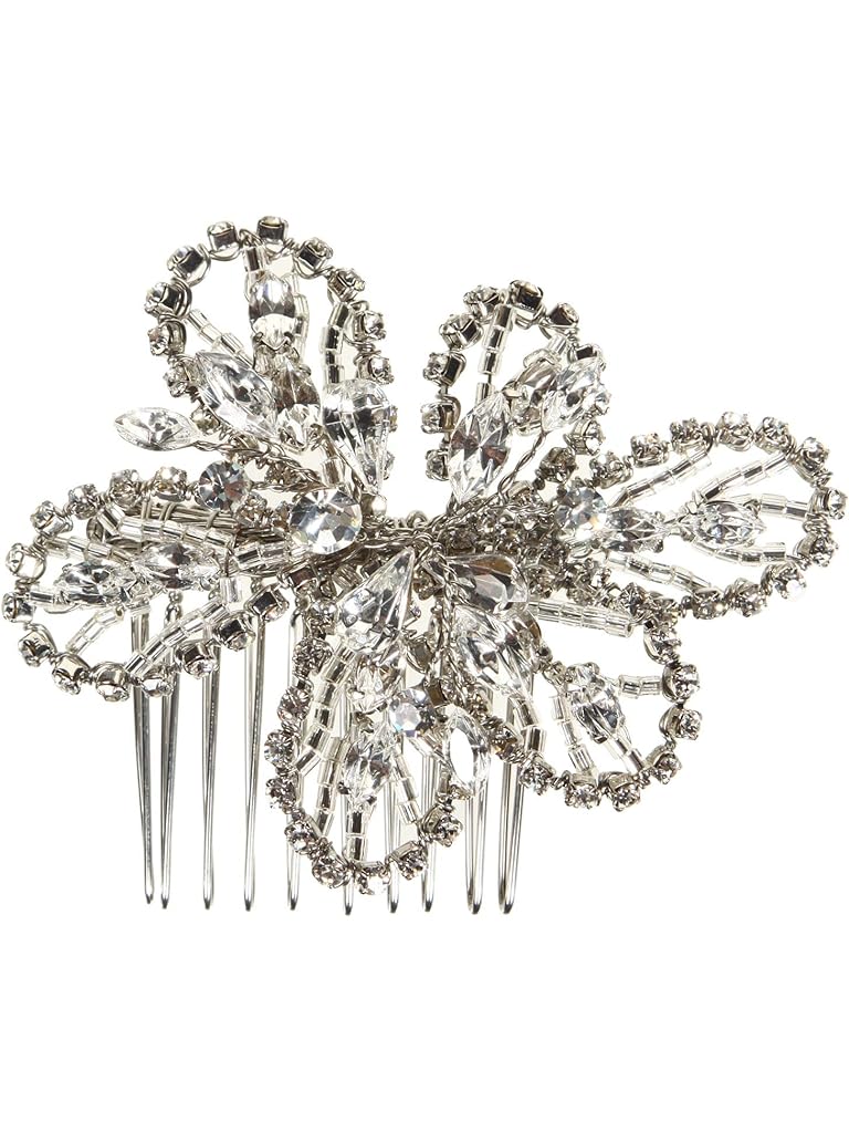 Nina Bendable Flower Crystal Hair Comb