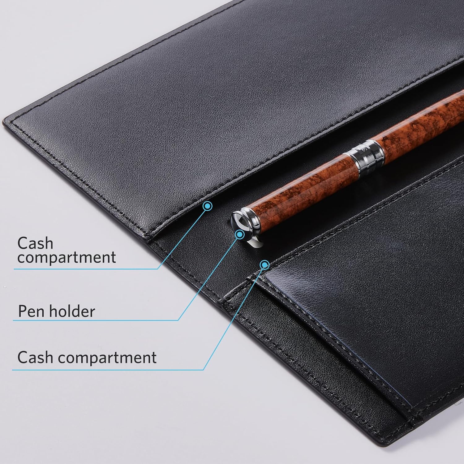 CoBak Checkbook Cover for Women & Men - PU Leather Case with RFID Blocking image 5