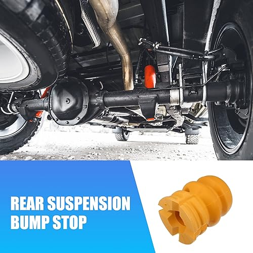 Miniatura 3 de X AUTOHAUX 2 unids 4.3 pulgadas suspensión trasera bump stop Strut Parada de parachoques para Kia Sorento 2002-2009 55151-3E001 goma naranja