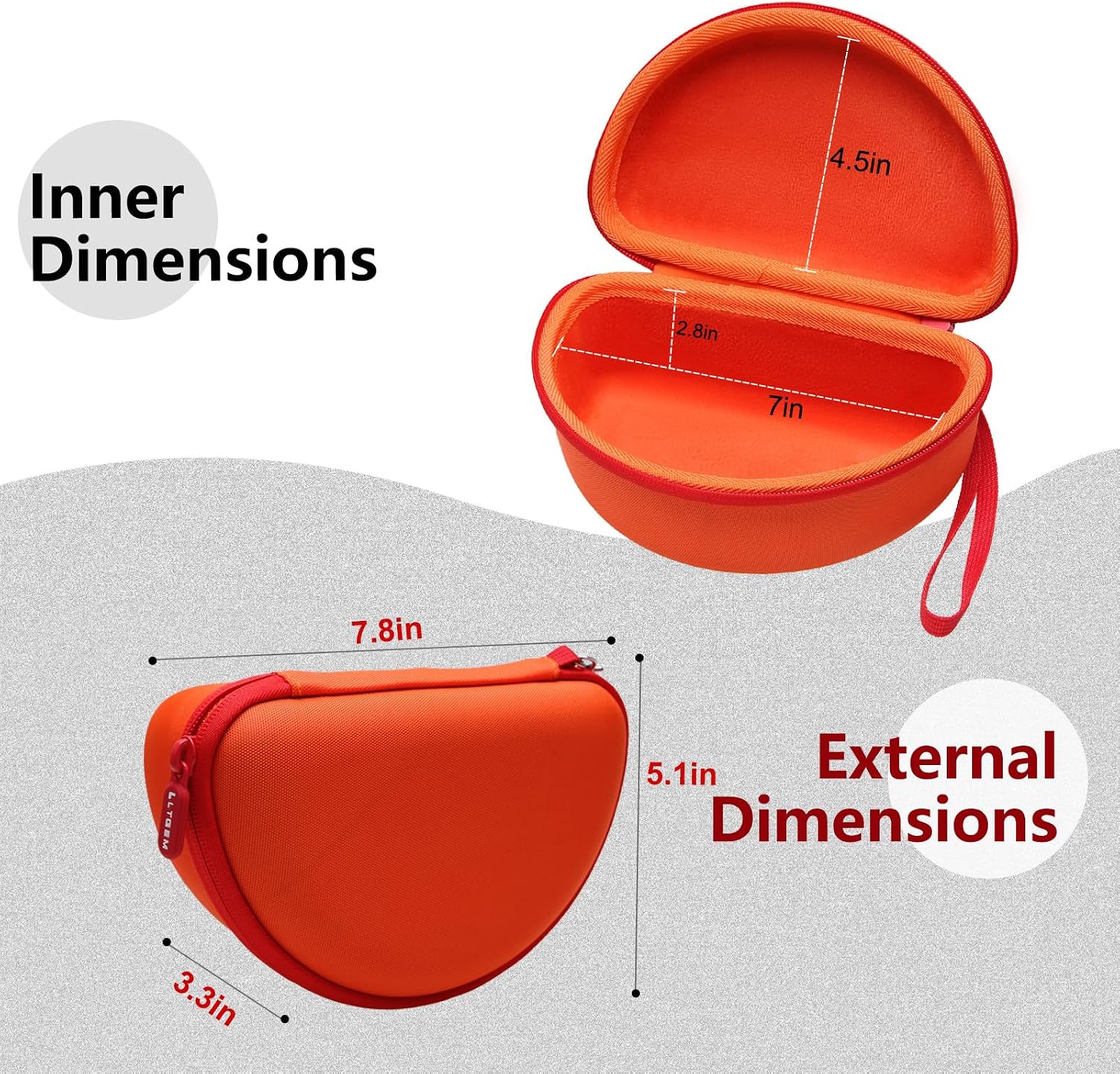 LTGEM Case for Dewalt DPG82/DPG82-11/DPG82-21 Safety Goggles image 3