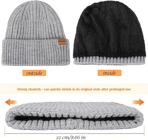 Miniatura 2 de Gorro de invierno, bufanda y guantes para mujer, tejido de punto para clima frío, gorro Columbia para pantalla táctil, guante, bufandas, gorras,