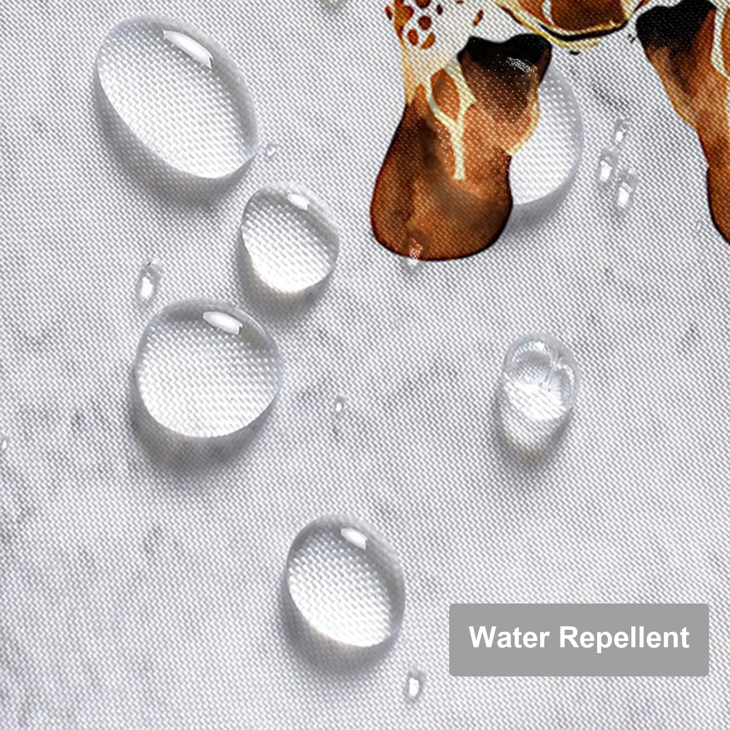 Moslion Giraffe Bathroom Shower Curtain Wild Animal Watercolor Giraffe Brow White Feather Shower Curtains Home Decorative Waterproof Polyester Fabric Shower Curtain with Hooks 72x72 Inch