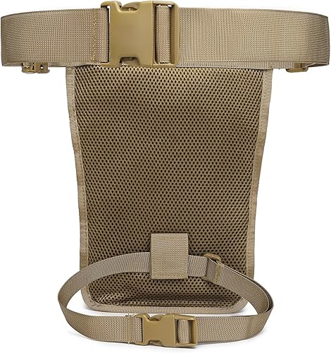 Miniatura 3 de ATBP Bolso táctico de la pierna de la gota para los hombres, bolsa militar del muslo bolsa riñonera con funda universal, Bronceado Caqui Marrón,
