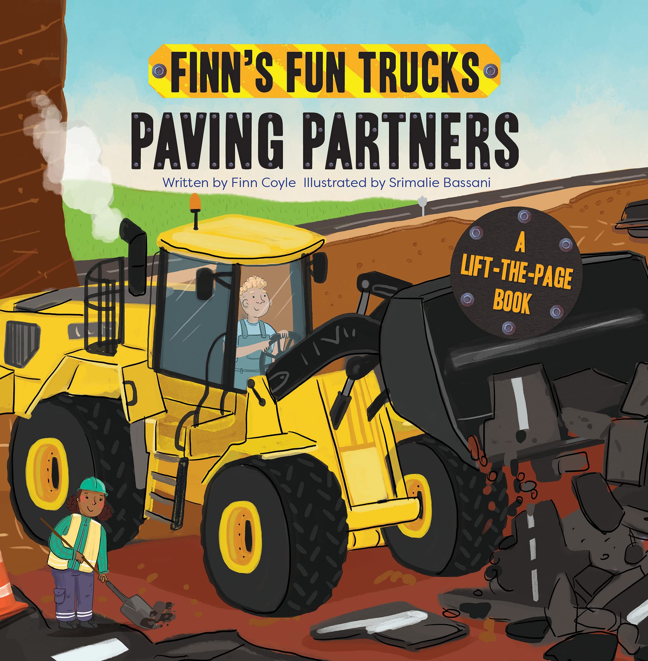 Paving Partners: A Lift-the-Page Truck Book (Finn's Fun Trucks)