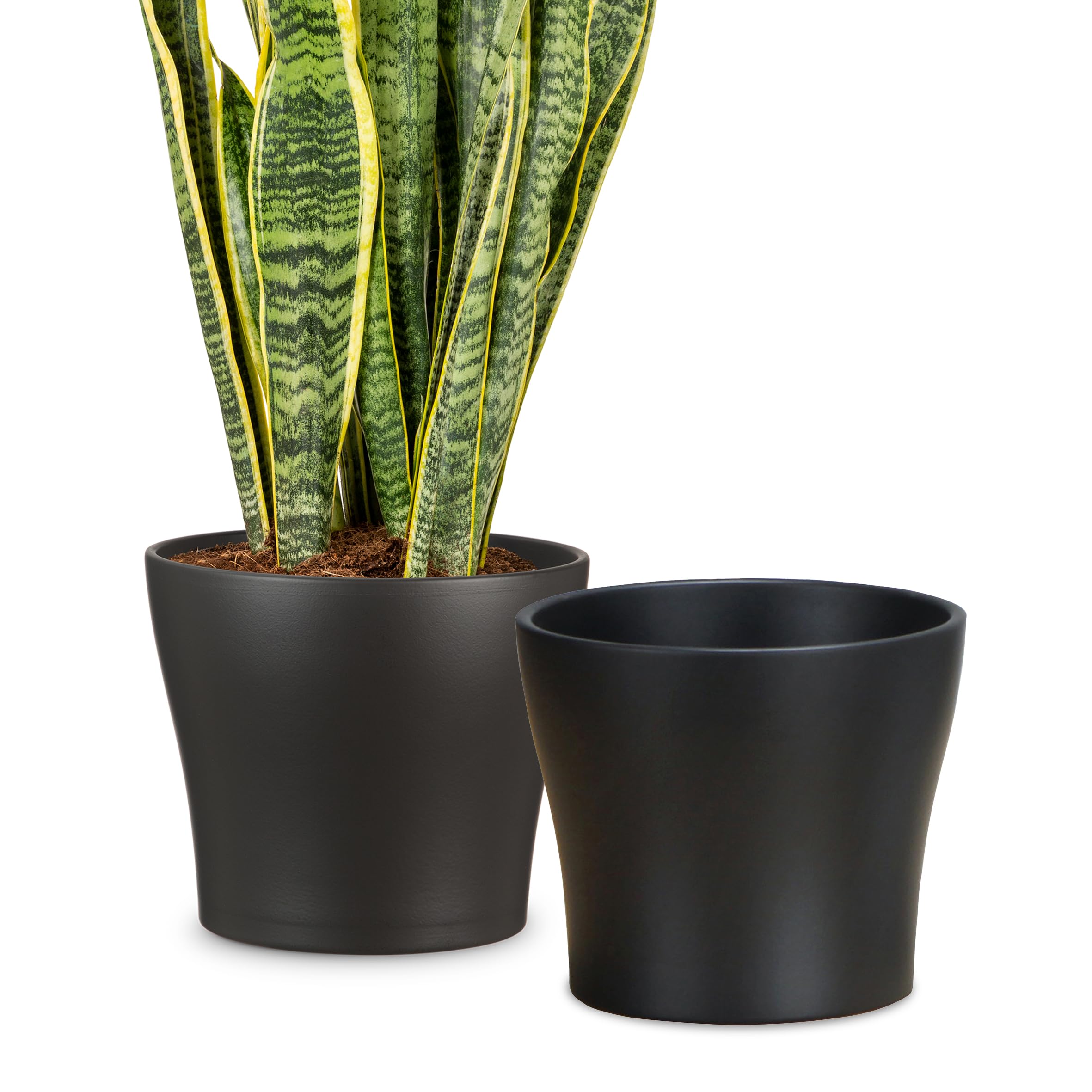 Scheurich Couvercle-Pot céramique anthracite cache-pot intérieur