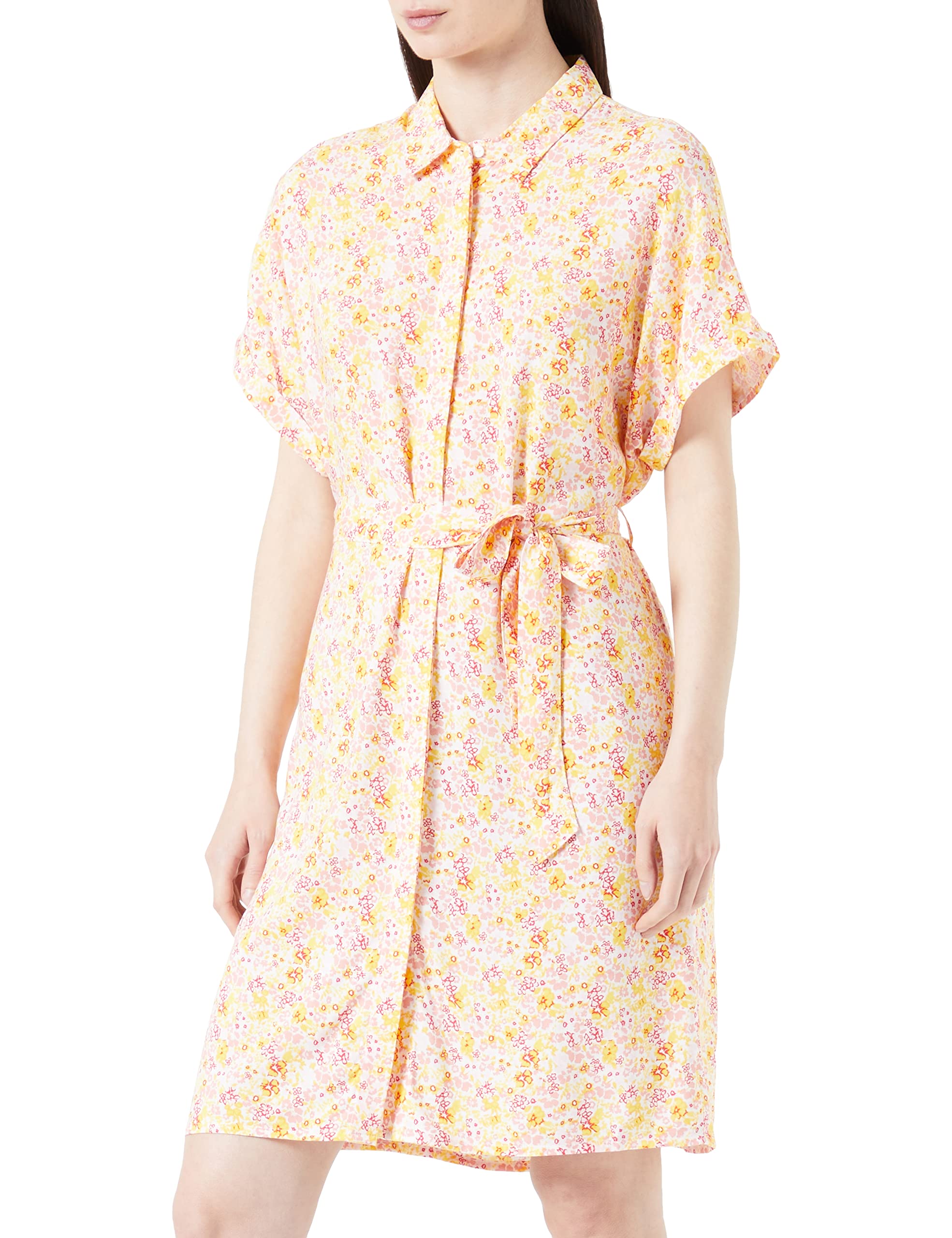 VERO Moda Women's Dress, Snow White/AOP: Cille, XS