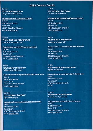 USP grade methylene blue dye