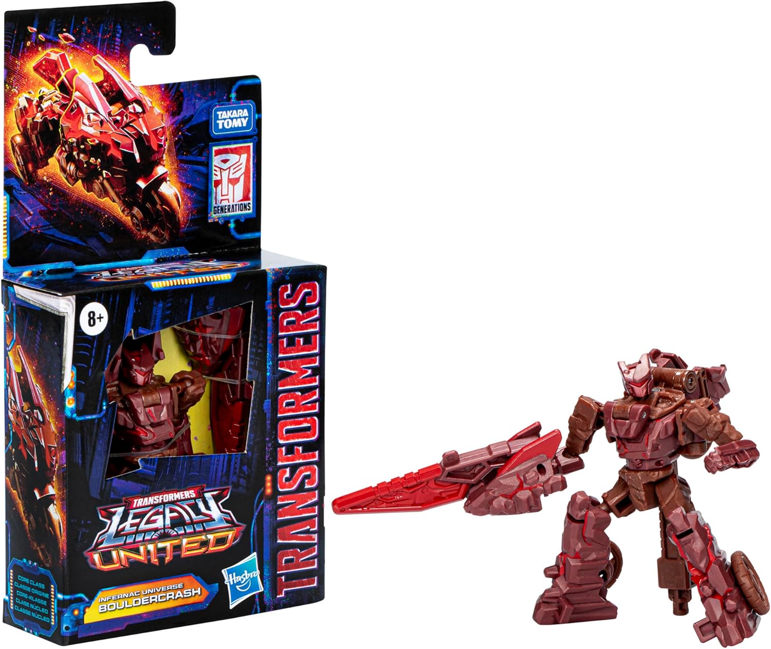 Transformers Legacy United Core Class Infernac Universe Bouldercrash, 3.5-Inch Converting Action Figure, 8+ - Image 14