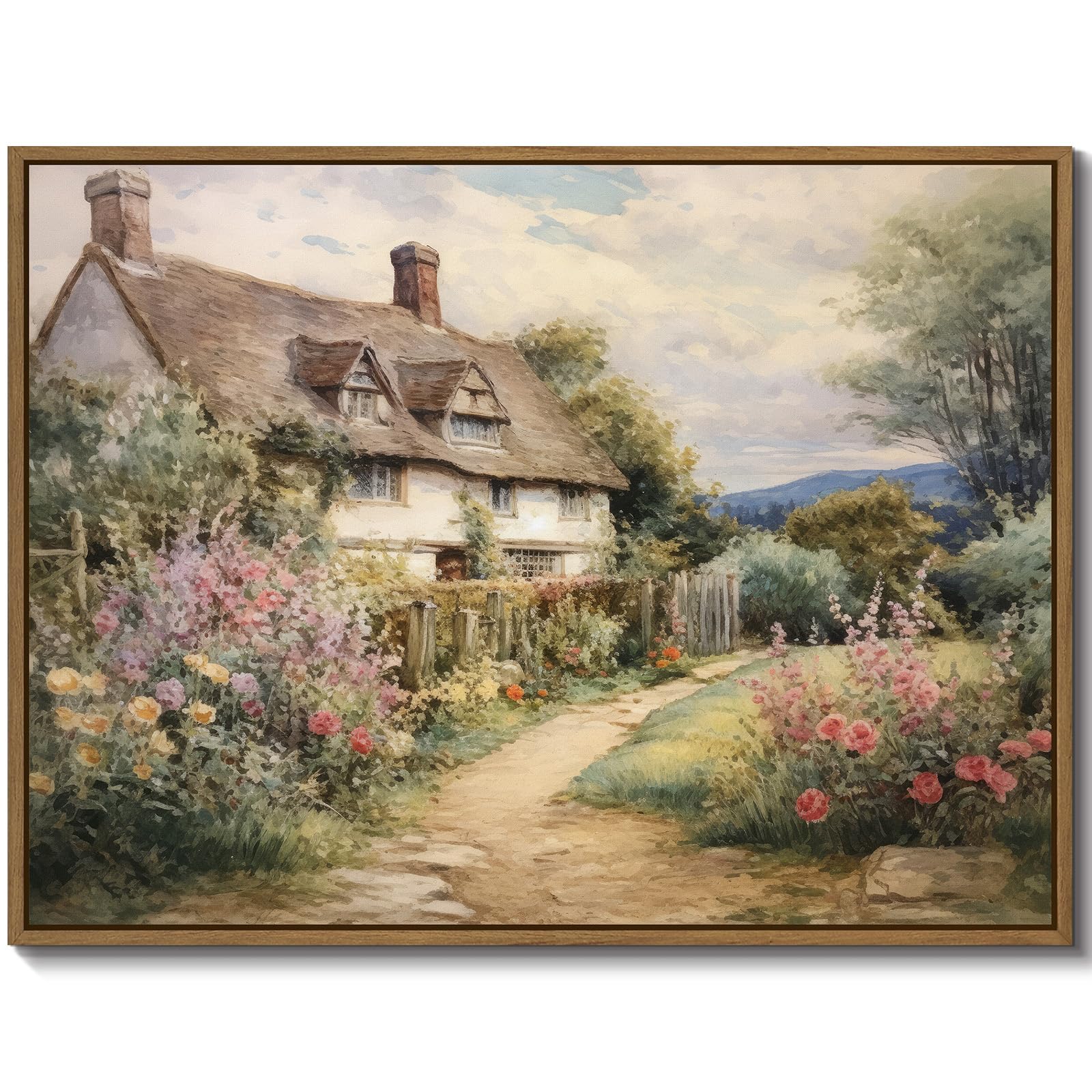 Generic Cottage Garden Canvas Art