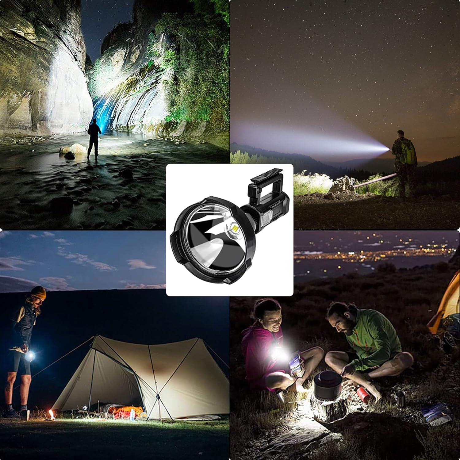 Rechargeable Flashlights Flashlight Waterproof Searchlight Image