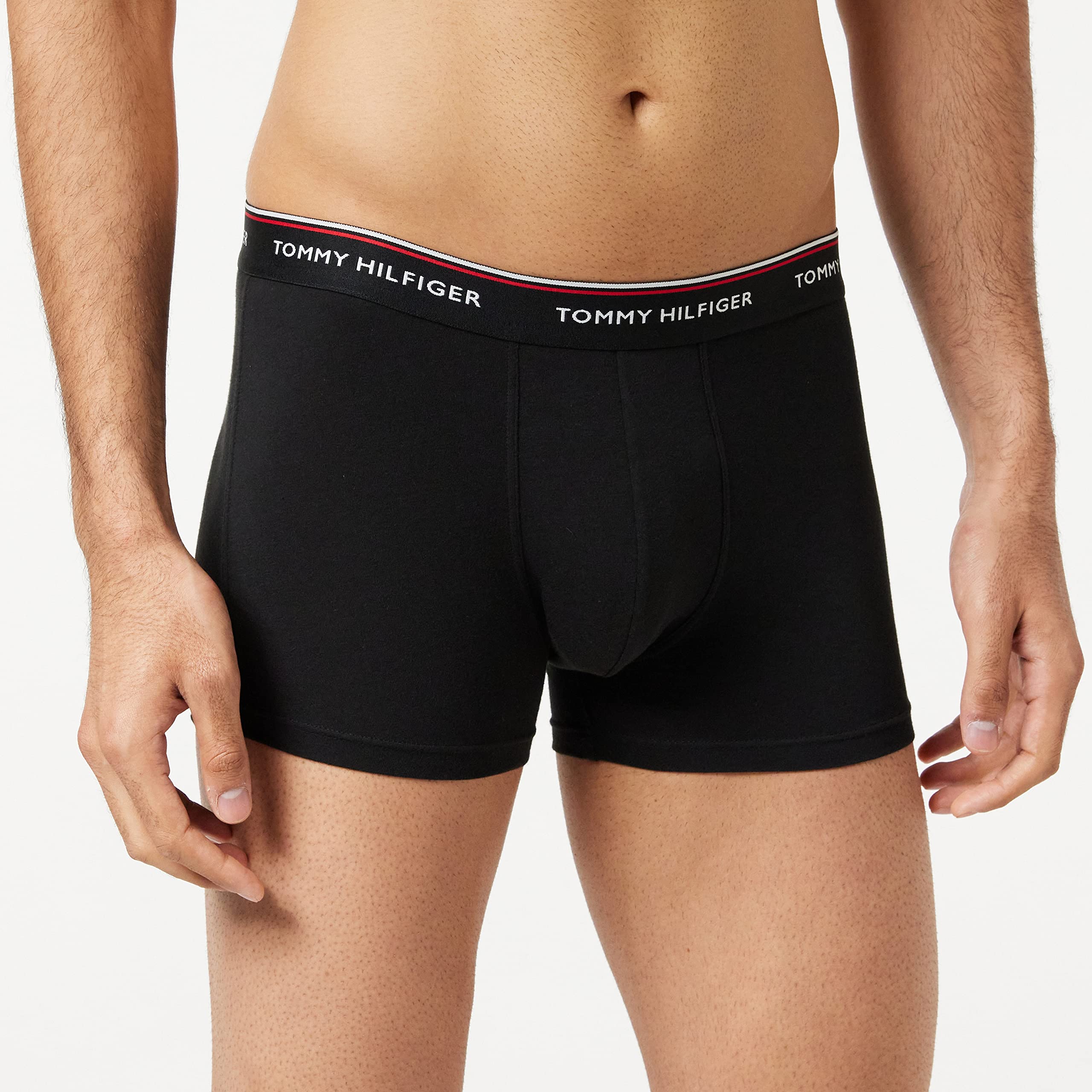 Tommy Hilfiger Herren Boxershorts Trunks Unterwäsche, Mehrfarbig (Black), S