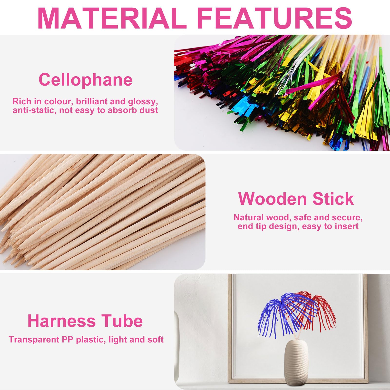 200 PCS Palm Tree Picks, Cocktail Accessories for Drinks 23cm - Image 3
