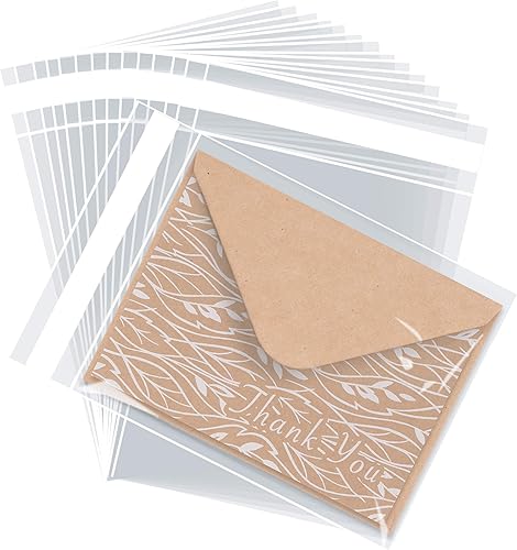 Bolsas de celofán transparentes con cierre autoadhesivo para envolver regalos, recuerdos, galletas, fotos y productos