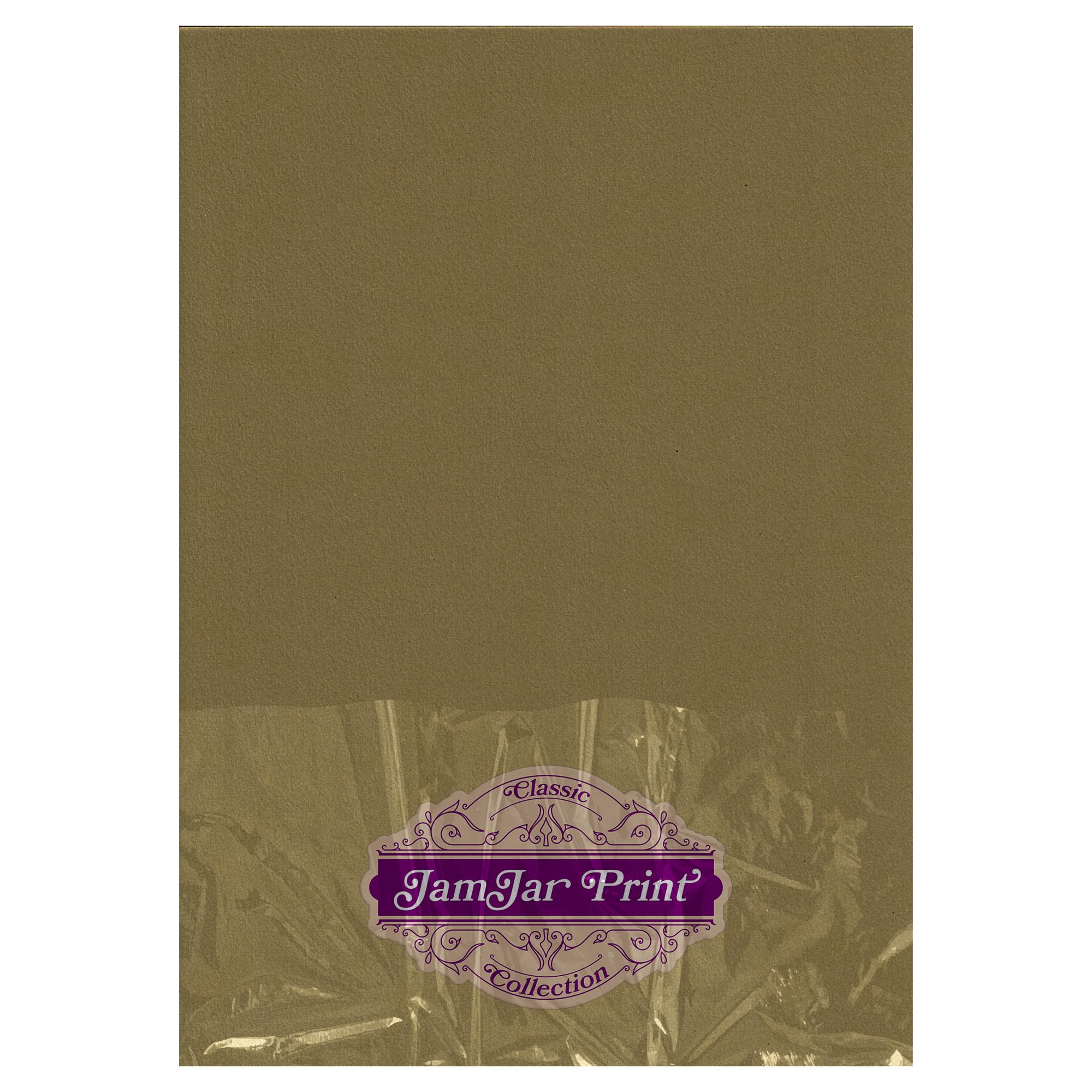 JamJar Classic Olive A4 300gsm - 100 Sheets of Uncoated Matte Colour Cardstock