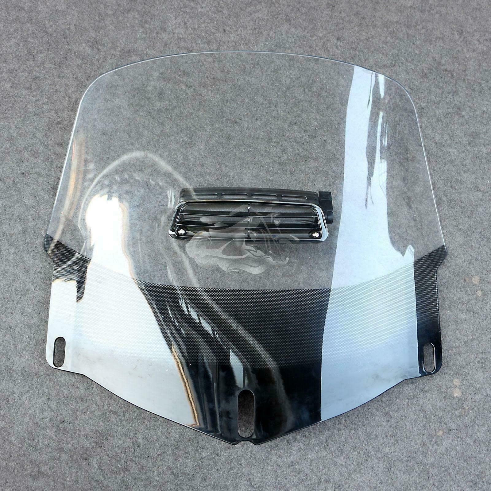 Pantalla Escudo Viento Apto para 1800 Goldwing 2001-2017, Parabrisas de Altura estándar con ventilación para Parabrisas para GL 1800 para Gold Wing 2002 2003 2004 2005 Parabrisas (Color : 3 Holes)