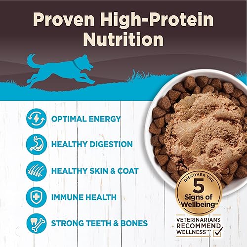 Miniatura 3 de Alimento húmedo enlatado para perro, natural, sin granos, de Wellness Core, MarrónAzul