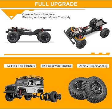MN 99s 1/12 4WD RC Jeep Rock Crawler for Adults | 2.4G RTR off-road drift truck, ideal hobby gift with 4-wheel drive performance