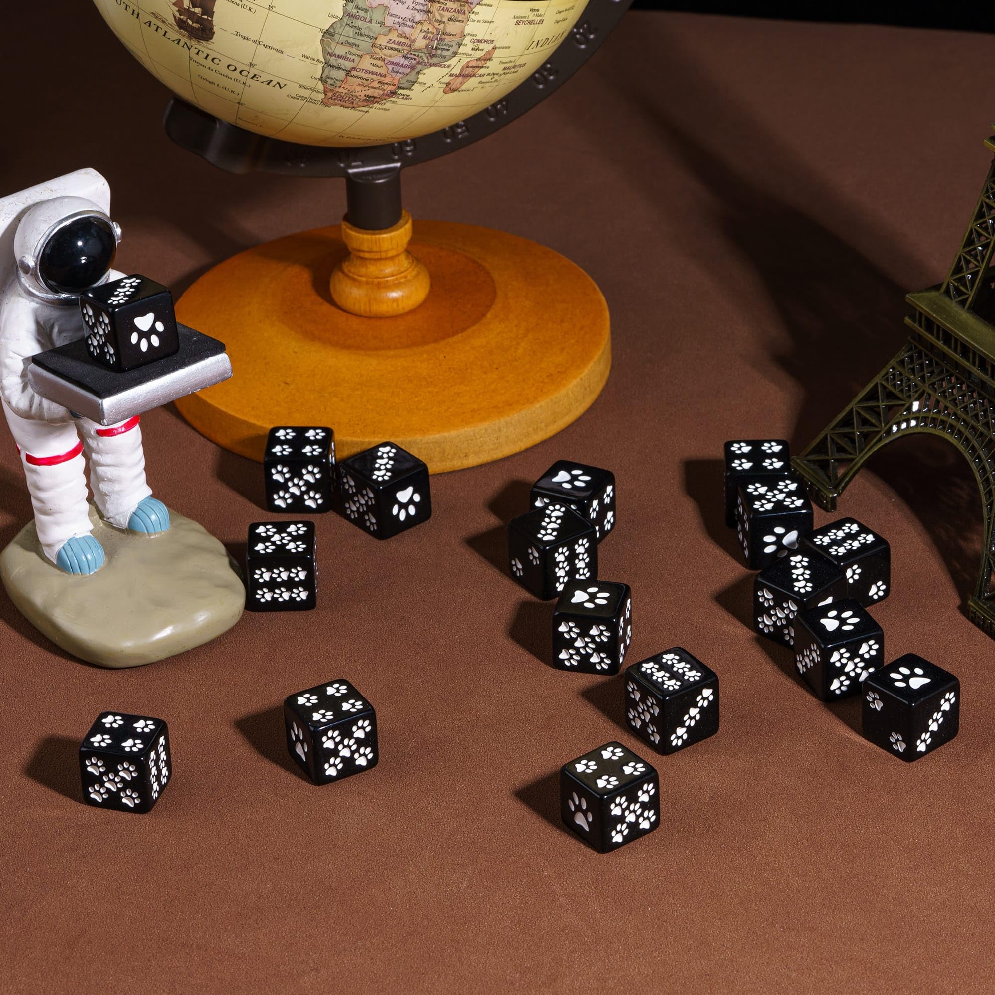 Set De 10 Dados Poliédricos De 16 Mm – Blancos, De Acrílico, Perfectos Para Juegos De Rol Como Dungeons & Dragons, Pathfinder Y Aprendizaje De Matemáticas