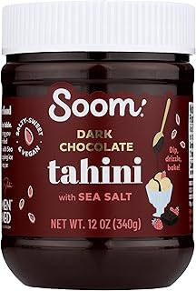 SOOM FOODS Dark Chocolate Sea Salt Tahini, 12 OZ