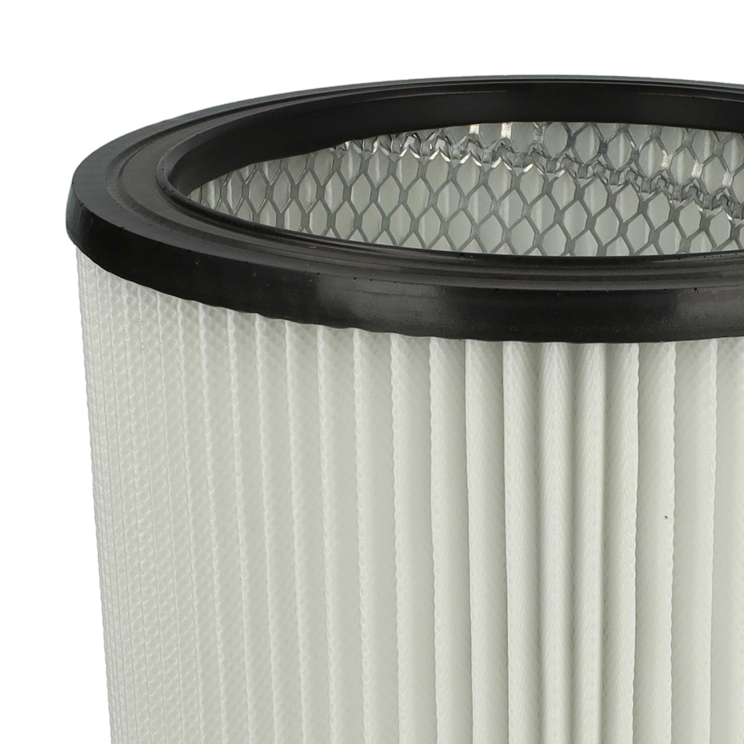 vhbw 4x filtro a pieghe piatte compatibile con Arebos aspiratore industriale 1600W aspiratore - nero/bianco