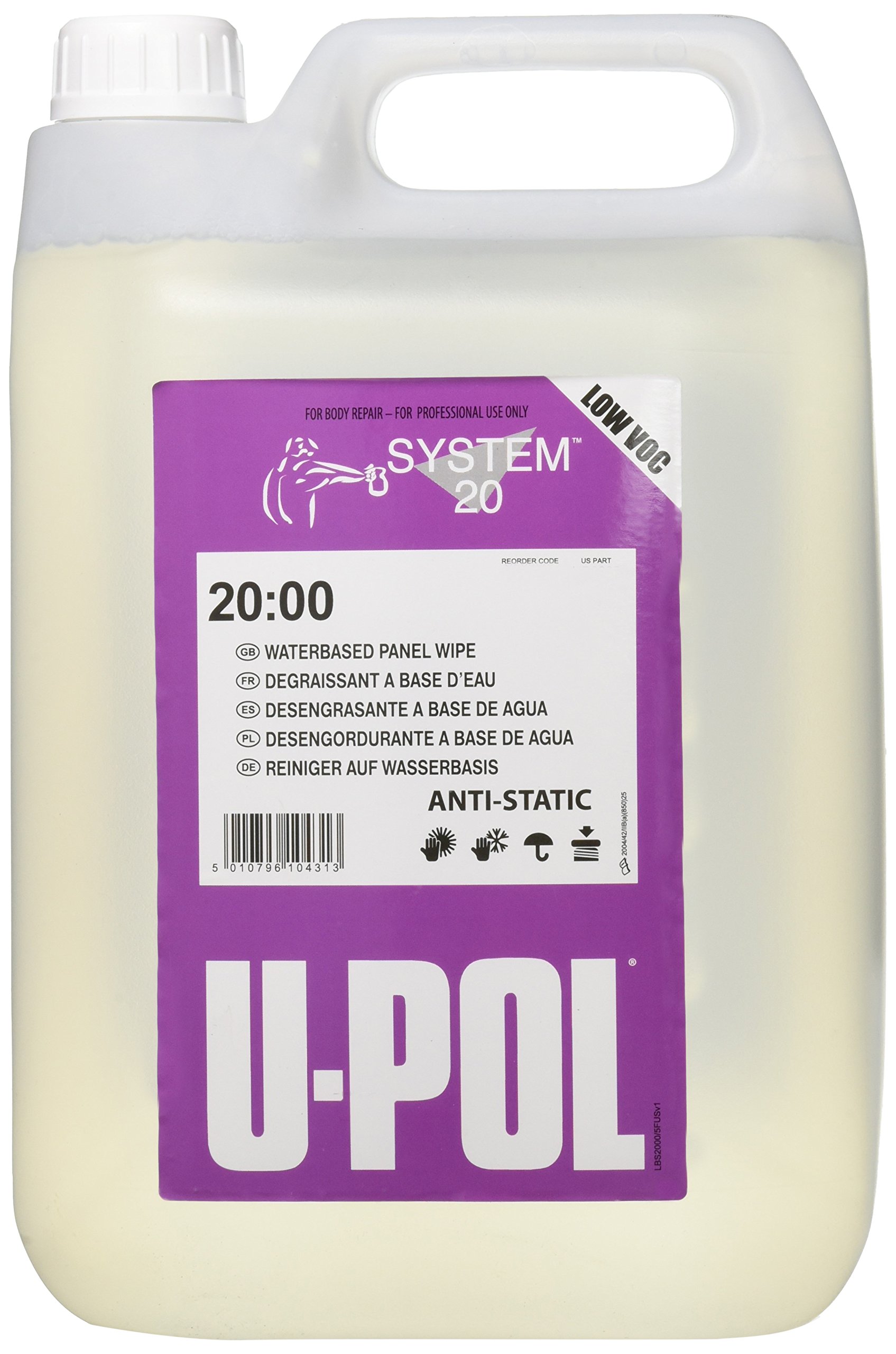 U-POL Limpiador Desengrasante Al Agua S2000 5 Lt