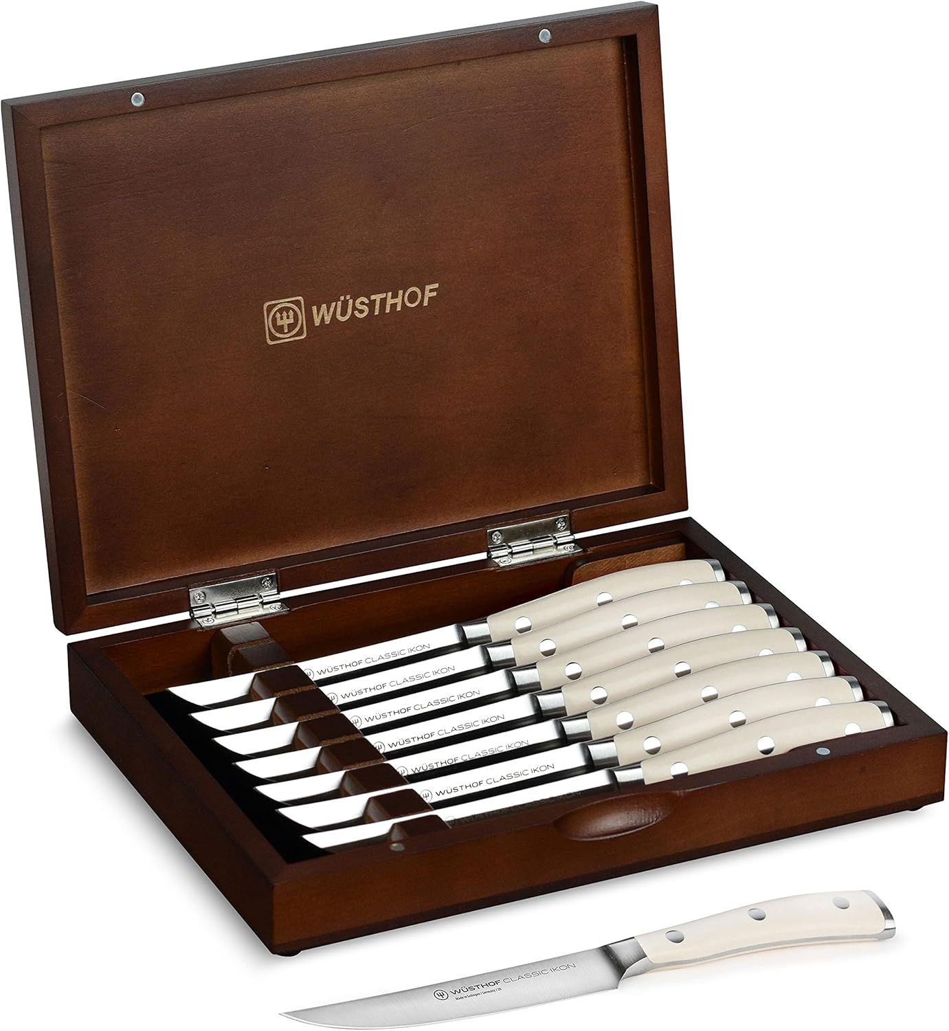 Wusthof Classic Ikon Creme Steak Knife Set with Wood Taiwan Ubuy