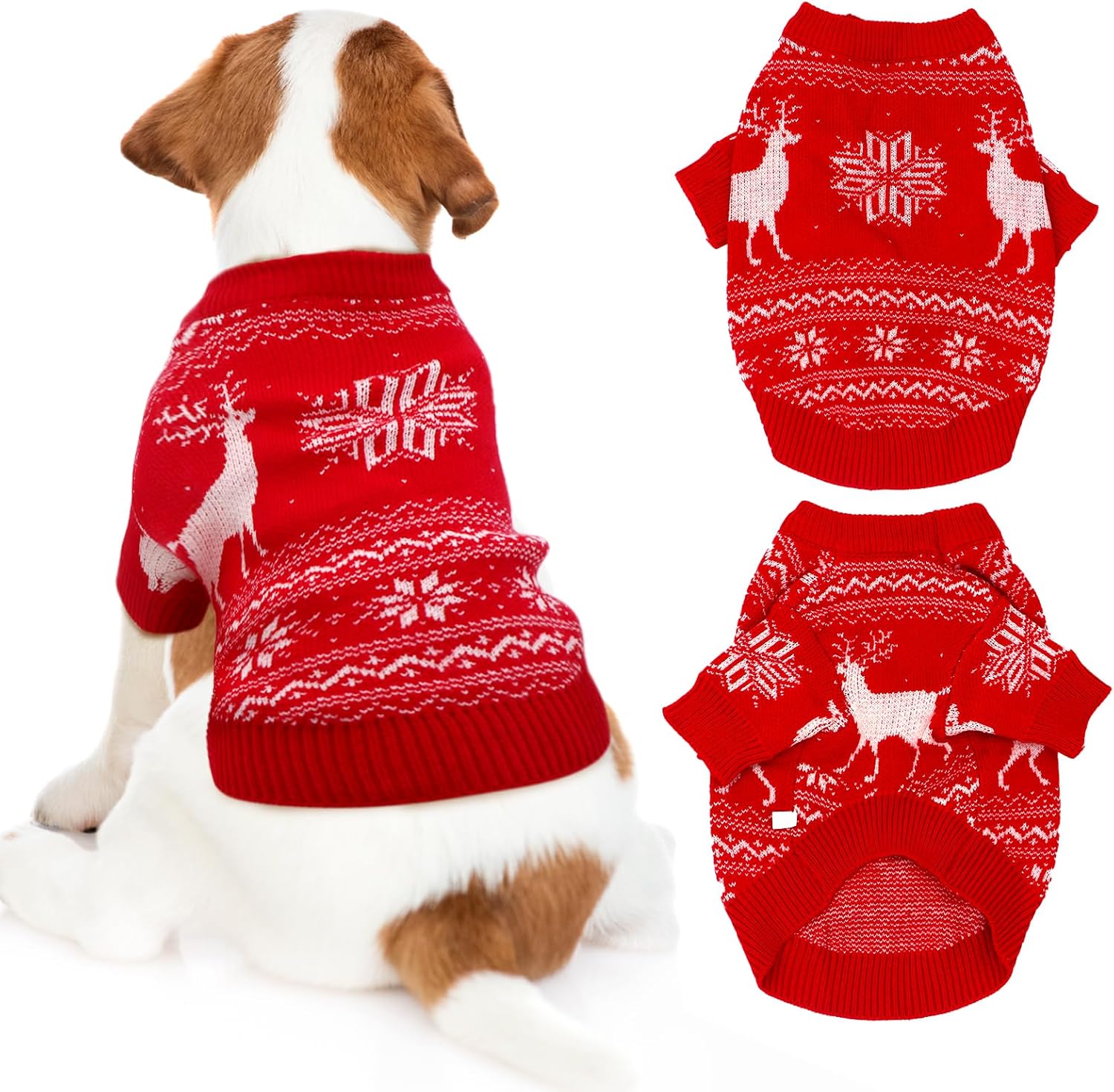 Christmas Dog Jumper Knitted Pet Dog Christmas Sweater Xmas Dog Holiday