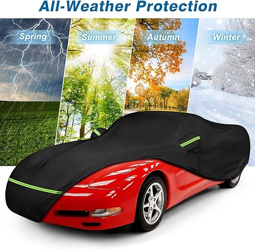 Miniatura 7 de Funda impermeable completa para automóvil, ajuste personalizado para Chevrolet Corvette C5, 420D, fundas de automóvil para exteriores, resistentes