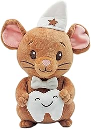 Pandiui23 Peluche Ratón Pérez para Niños – Muñeco Suave del Ratoncito Pérez, Ideal para Dientes de Leche y Regalo Infantil