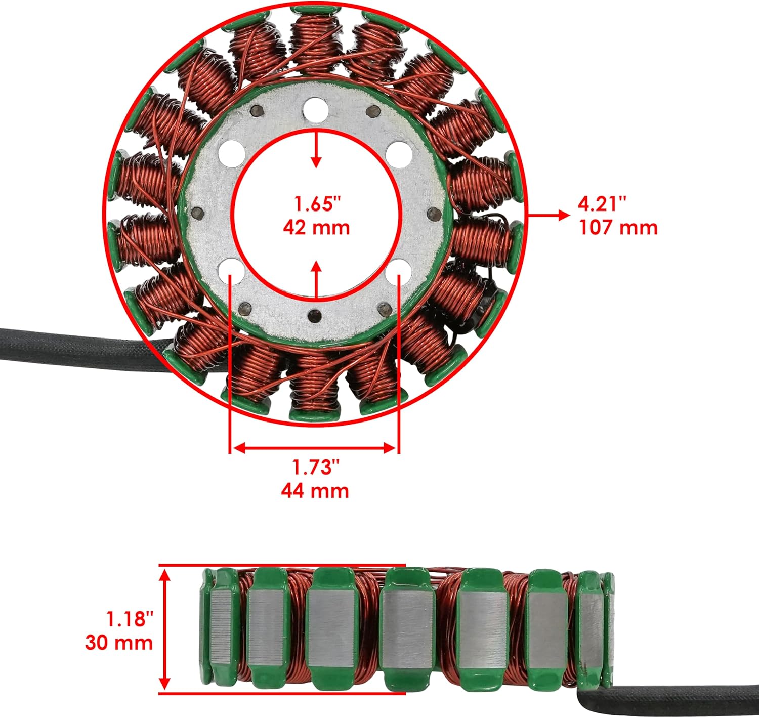 Caltric Stator & Gasket Rectifier Regulator Compatible With Honda Cbr600Rr 2003 2004 2005 2006