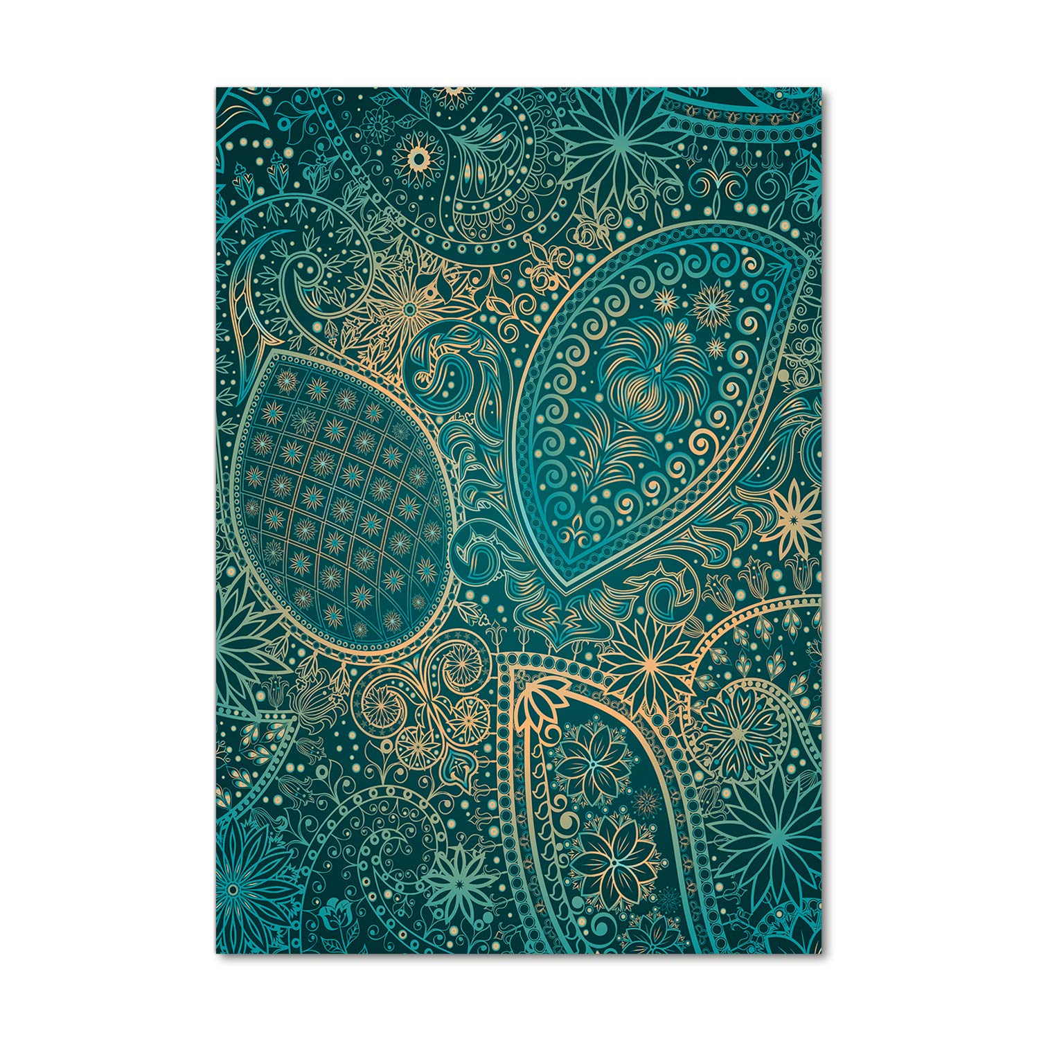 Mural art abstrait bleu Tulup 70x100 pour habiller un grand mur vide facilement