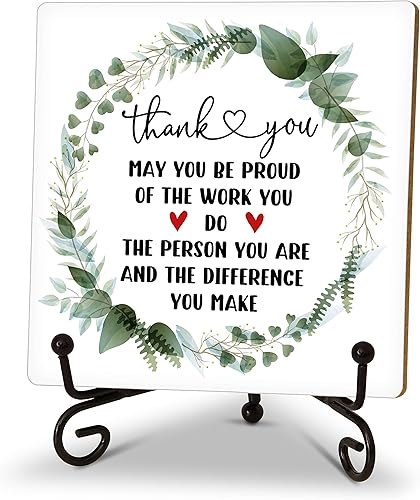 Regalos de agradecimiento para mujeres y hombres, decoración de agradecimiento, letreros de escritorio de oficina con texto en inglés "May You Be