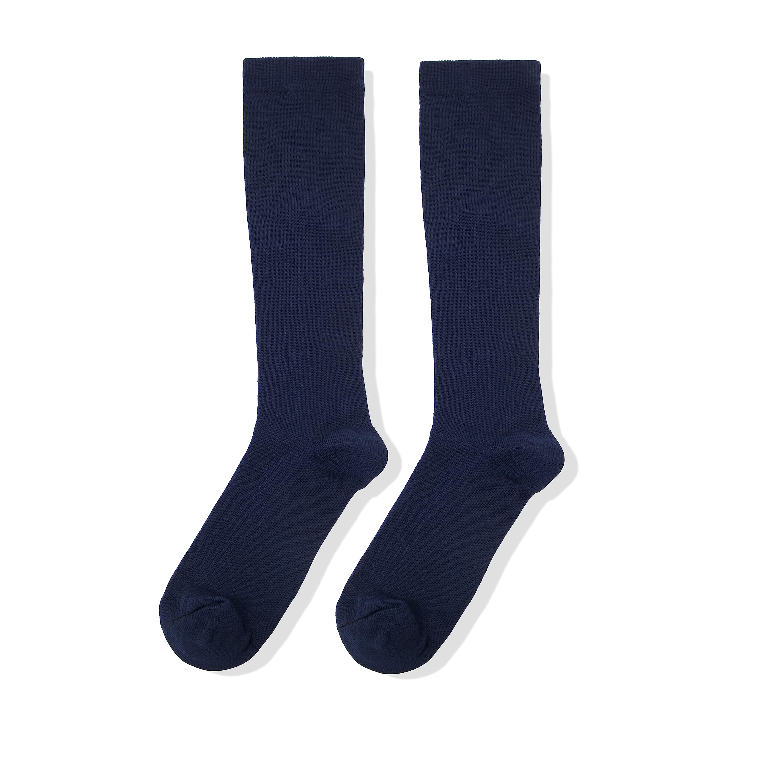 Jsimmotd Compression Socks for Women & Men, Black/White/Nude, Nurse Running Travel (3 Pairs)(Ming blue8-11)