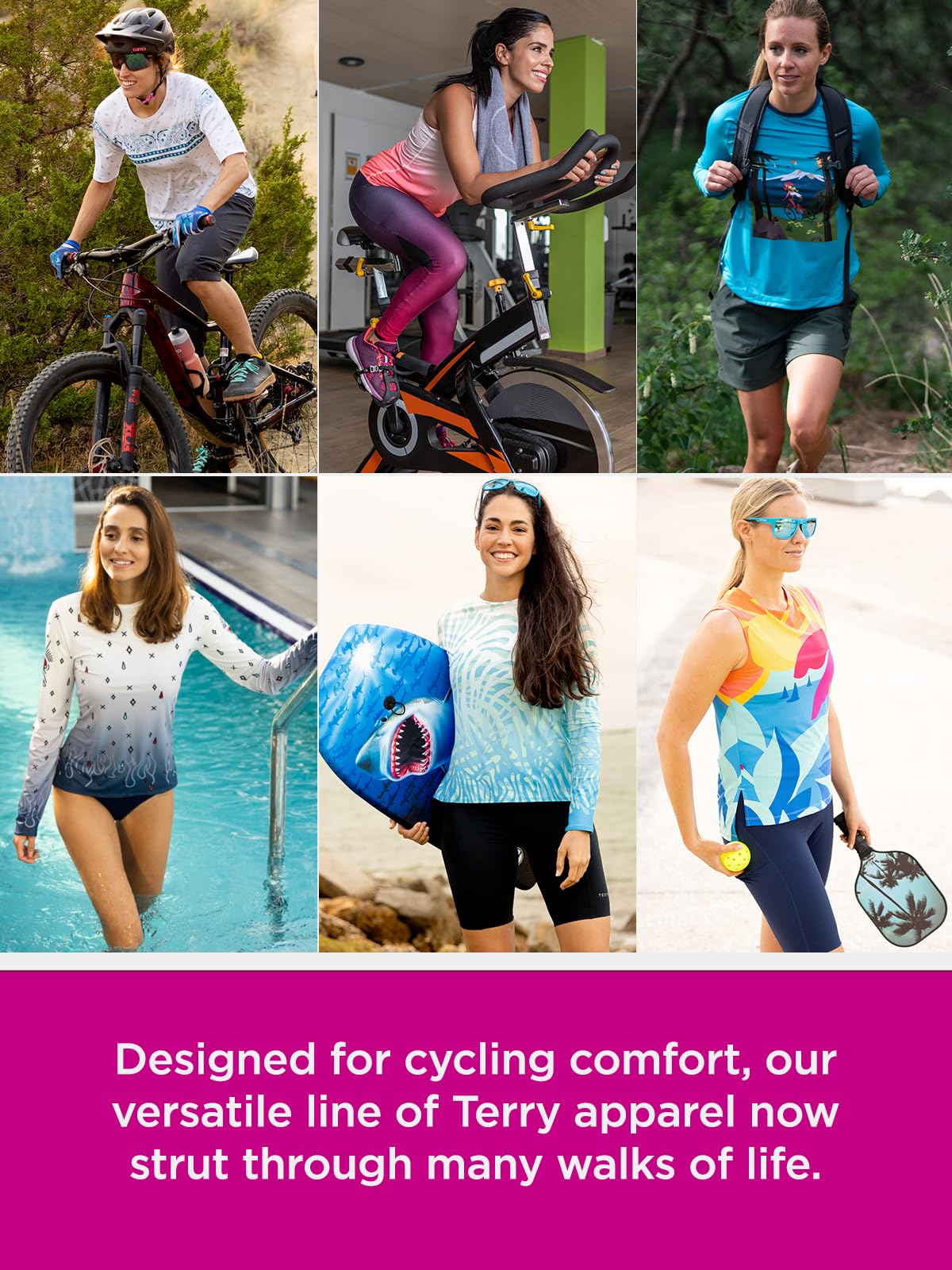 Terry Radtrikot für Damen, charakteristisch, ärmellos, mit Taschen, athletische Passform, durchgehender Reißverschluss vorne, Sommer-Top