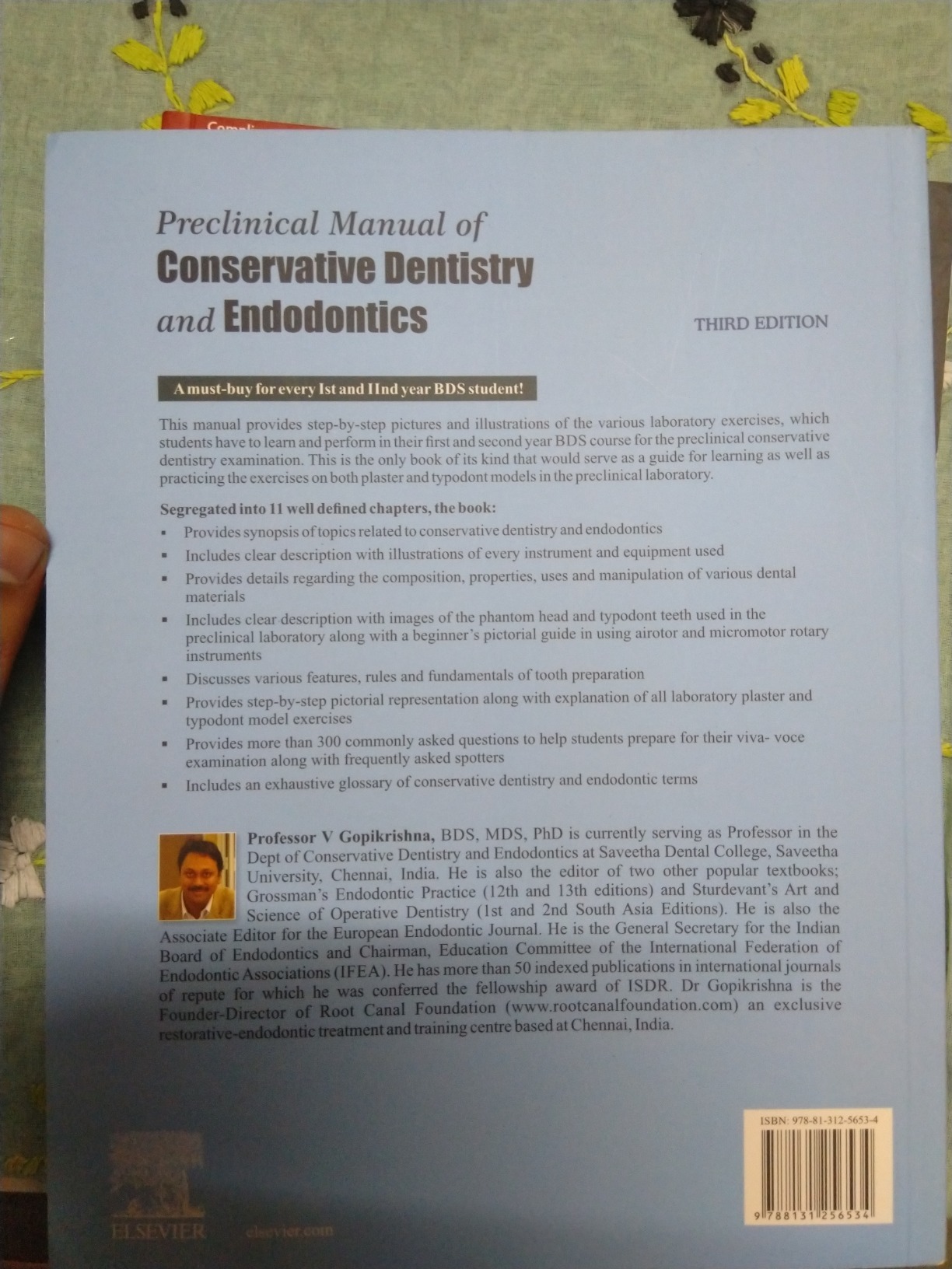Preclinical Manual of Conservative Dentistry and Endodontics, 3e ...